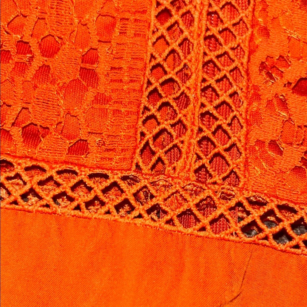 SHEIN Vibrant Orange Long Sleeve Dress - Picture 15 of 16